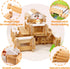 96 4-8 Jovi-mindlyNotchies PCS Wooden Blocks Wooden Toys with Storage Bag, Preschool Learning Toys Wood Blocks Building
