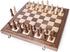 15 Inches Set 2 AMEROUS Magnetic Wooden Chess with Extra Queens/Folding Board/Chess Pieces Storage Slots/Instructions