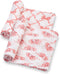 LollyBanks Baby Blanket, 100% Cotton Muslin Swaddle Blankets for Girls, Large 47