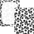CZXW 52" 28" Soccer Balls Black White Crib Sheets Fitted x Natural Cotton Soft & Breathable for Baby Crib Mattress