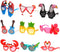 Ocean Line Luau Party Sunglasses - 9 Pairs Funny Hawaiian Glasses for Kids Party Favors
