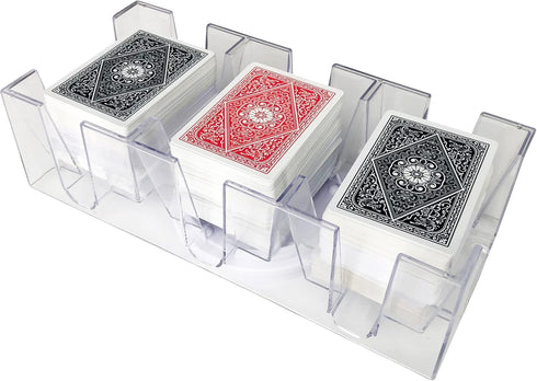 Yuanhe Rotating-Revolving Playing Card Tray, 9 Deck Card Holder