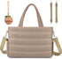 KUBYA Diaper Bag Tote, Puffer Diaper Tote Bags for Women Lightweight Travel