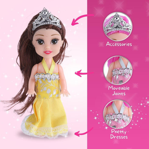 Liberty Imports Little Royal Princess Toddler Dolls with Dresses - Girls Imaginative Pretend Play Collection