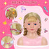 3 4 5 6 7 8 Doll Head for Hair Styling Kids, Pretend Play Hair Salon Toys for Girls with Hairdryer Hair Accessories