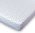 Chevron Blue/Grey Fitted Jersey Cotton Crib Sheet by Ziggy Baby
