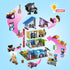 Set 1317 4 8-14+ HOGOKIDS Girls House Building with LED Light - PCS Friends Villa Block Toy with Car and Pool, Garden