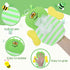 Sibba 10 Pcs Baby Bath Mitt Washcloths Gloves, Gentle Cute Exfoliating Wash Mitt Animal Pattern, Baby Mittens Bath