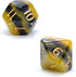 Gake Keeper Games & Dice: Sui Generis Electric Bumble Bee - Black & Yellow - 7 Piece Resin Dice Set