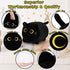 Black Cat Plush Stuffed Animal - 11.8'' Soft Plush Toy, Cute Black Cat Plush Pillow for Kids and Girls