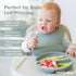 Set 2 Oz, 10 Oz 2 6+ WeeSprout First Feeding - Silicone Baby Training Cup Suction Bowl with Lid & Baby Led Weaning