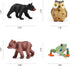 16PCS Forest Animals Baby Figures, Woodland Creatures Figurines, Miniature Toys Cake Toppers for Kids Birthday Gift