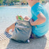 kkrrammii 5.9 8.8 2 Pack Wet Dry Bags in Small Waterproof Diaper Bag with Single Zipper Reusable Polyester Travel Pouch