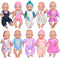 Ebuddy Doll Clothes 10 Sets Baby Doll Clothes Fit for 14-16 inch