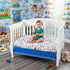 4 Set Set Set EVERYDAY KIDS Piece Boys Crib Bedding - Choo Choo Train - Includes Quilt, Fitted Sheet, Dust Ruffle