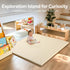 50x50 Baby Mat for Floor, Thick Soft Non-Toxic Vegan Leather Baby Play Mat, Waterproof Foam Play Mat, Padded Play Mat