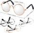 9 Pairs Doll Glasses Metal Wire Rim Clear Lens Eyewear Fabric Doll Dress Up Eyeglasses Mini Dolls Costume Accessories for 18 Inch and Other Item Dolls (6 Pcs 3.14 Inch, Fit for 18 Inch Doll)