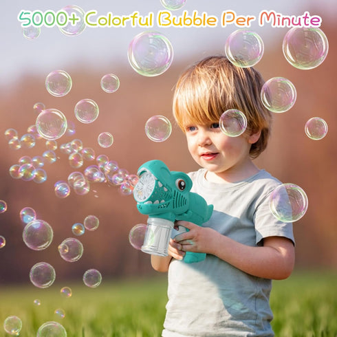 Onory 2 Pack Bubble Gun Machine for Kids - Bubble Blaster with Solutions for Summer Party Favors