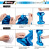 Blue Happy Birthday Balloons Banner, Mylar 3D Foil Letter Banners & 6 Star Balloons, 3-in-1 Party Decorations for Kids