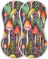 Bulletgxll Set 4, Watercolor Mushrooms Unisex Baby Burp Cloths of Soft Absorbent Organic Cotton Muslin Burping Cloths