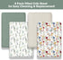 4 Pack Set, Little Grape Land Crib Sheets for Boys and Girls, Baby Neutral Crib Fitted Sheets for Standard Crib