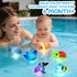 ZGLYMUS Light Up Bath Toys,No Hole Mold Free Baby Bath Toys,Ocean Animal Water-Activated Lights Flashes and Change