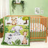 FIGEPO Baby Crib Bedding Set Safari Neutral Crib Nursery Comforter Bed Sets Decor