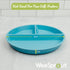WeeSprout Divided Bamboo Plates for Kids, Food Grade Natural Bamboo, Kid-Sized Reusable Tableware, Dishwasher Safe, Set