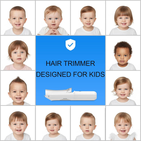 Royal Angels Set, Trimmer Baby Hair Clippers Ultra Quiet Hair with Vacuum for Infant, Toddler and Kids, Waterproof
