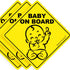 2023 Design - Baby on Board Sticker Sign (3 Pack), Baby Car Decal, US Department of Transportation Recommended Color &