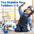 PLAY Airplane Toy for Kids, Toddler Travel Plane Toys 2+ Years Old, Musical Toy Airplane with Lights, Small Figures &