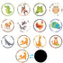 Gosknor 24pcs Potty Training Seat Magic Sticker, Reusable Potty Training Stickers Potty Stickers