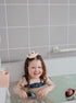 mushie Stackable Bath Boats Toy (Rustic) | Floating Bathtub Toys for Baby & Toddler, Set of 5