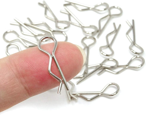 Honbay 100PCS 1/16 Metal Car Truck Buggy Shell Body Clips Pins for RC Vehicles