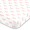 NoJo Piggy Pink & White Super Soft Mini Crib Sheet, Pink, White
