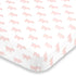 NoJo Piggy Pink & White Super Soft Mini Crib Sheet, Pink, White