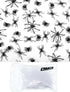 Civaner 120 Pieces Plastic Spiders Fake Tiny Realistic Prank Props for Home and Party Decorations (Black, 0.9 x 0.6'',