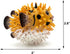 Gemini&Genius Pufferfish Toy - Realistic Blowfish Action Figure, Educational Gift, Bath Toy for Kids