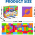 Large Foam Blocks for Toddlers 2-4 Years, Big Building Blocks Set, Soft Stacking Montessori Toys for 18+ Month Olds