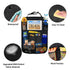 Ecurfu Backseat Car Organizer with 10 Compartments, 10 Inch Tablet Holder, Waterproof Storage Bag for Kids Cars (Black)