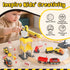 68PCS Set Set 2-4, Playset 3 Lehoo Castle Wooden Train - Toy Train for Toddlers Wooden Train Track for Kids w/Crane