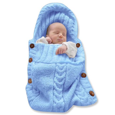 chimoo LAREZZ Swaddle Blankets - Cozy Baby Sleeping Bag - Knitted Infant Receiving