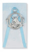 Blue Carded Guardian Angel Crib Medal