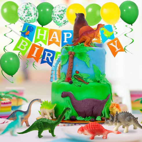 OuMuaMua Dinosaur Toys, Mini Figure Set Including T-rex and Stegosaurus, 78 Pack for Kids