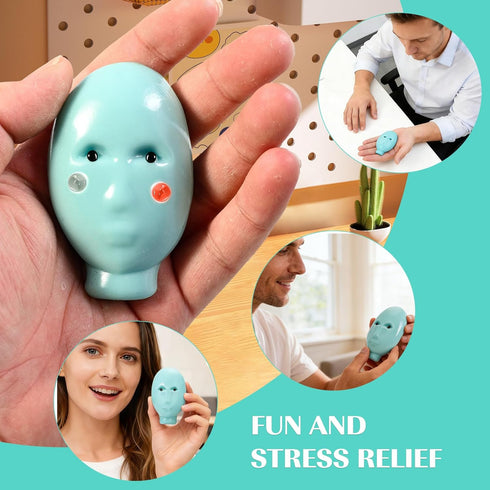 Aqzaxora Pimple Popping Toy, Squishy Fidget Toys Pimple Popping Fidget Toy with Filler Tools Weird Alien Pimple Popping