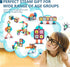 LTKFFFdp Magnetic Building Blocks - STEM Educational Toys for Kids Ages 4-12, Ball Track and 3D Stacking Set