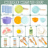Sets Sets, 3 4 5 Wooden Kitchen Toys for Toddlers, Montessori Pretend Play Kitchen Accessories, Play Food for Kids
