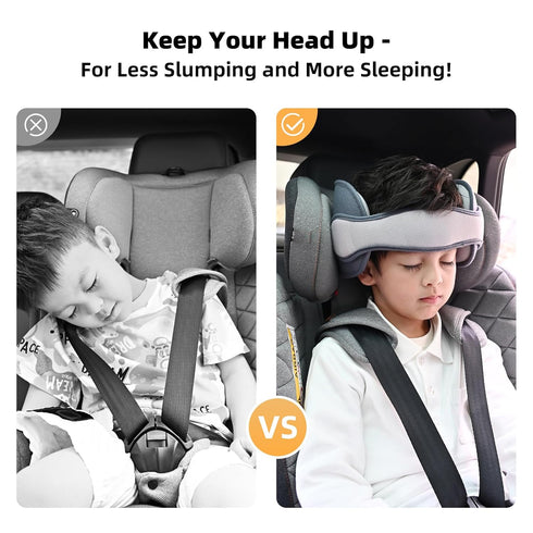 Kids Car Seat Head Support Band, Adjustable Child Carseat Headhold, Safety Car Seat Neck Relief Strap, Breathable Head