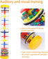 Rainmaker 12 inch Rattle Tube - Music Sensory Auditory Instrument Toy for Babies - Yellow Color