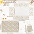 Hahafelt 4 Set Set Pieces Crib Bedding for Girls and Boys, Soft Baby Bedding Including Crib Skirt, Comforter, Sheet